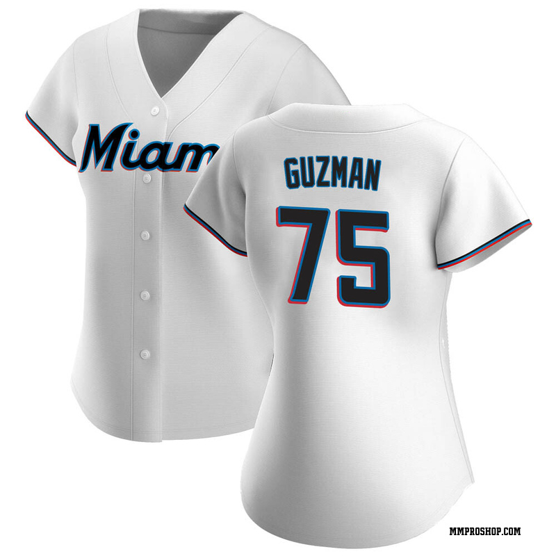 Authentic Jorge Guzman Women's Miami Marlins White Home Jersey