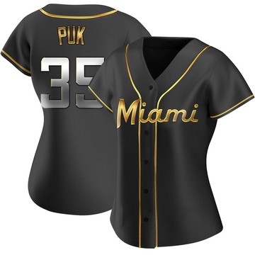 A.J. Puk Women's Nike White Miami Marlins Home Replica Custom Jersey