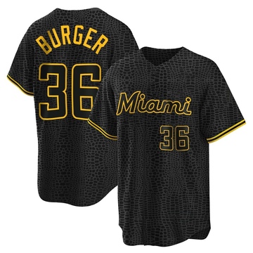 Jake Burger Autographed Charlotte Knights Jersey