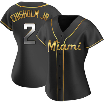 Miami Marlins Jazz Chisholm Jr Blue Alternate Replica Jersey