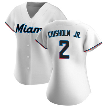 Men's Miami Marlins Jazz Chisholm Jr. Black Holographic Alternate