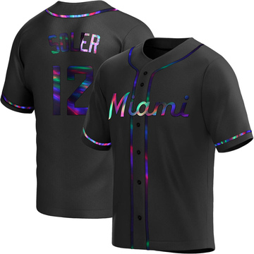 Jorge Soler Youth Nike White Miami Marlins Home Replica Custom Jersey Size: Large