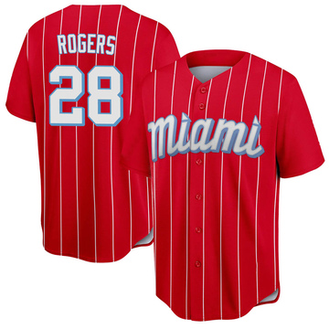 Nike / Youth Miami Marlins Trevor Rogers #28 White Replica Baseball Jersey